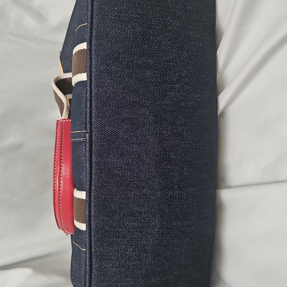 Vintage Coach Hampton Denim and Leather Tote - Picture 8 of 14